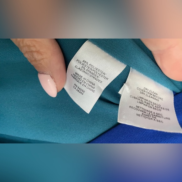 Ocean tones JNY wrap dress - Picture 3 of 7